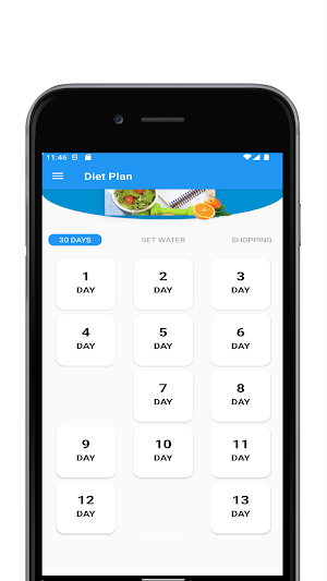 30 Days Diet Plan Screenshot 0