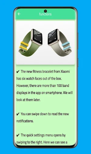 Xiaomi Smart Band 7 pro guide Screenshot 1