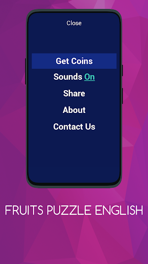 FRUITS PUZZLE ENGLISH Screenshot 0