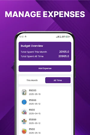 Quick Expense Tracker Screenshot 1