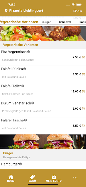 Pizzeria Lieblingsort Screenshot 2