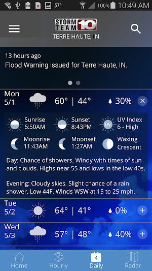 Storm Team 10 - WTHI Weather Screenshot 3