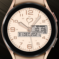 Rose gold modern clock
