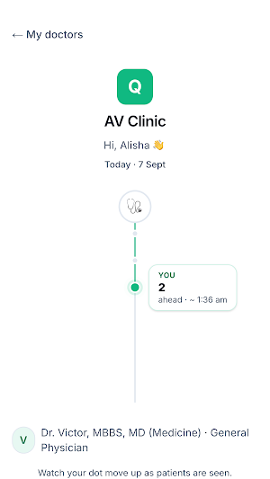 QClinic Patient Screenshot 1