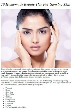 Beauty Secrets Tips Screenshot 1