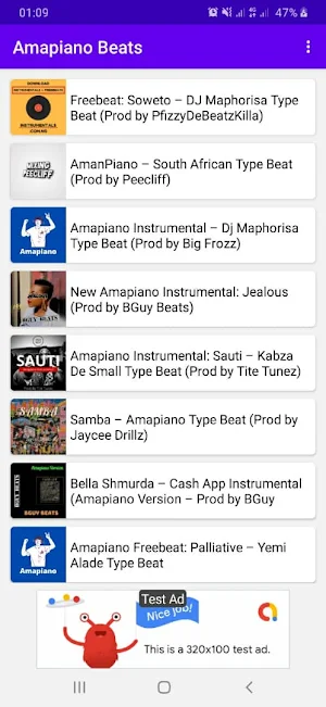 Amapiano Beats, Instrumentals & Music (2021) Screenshot 0