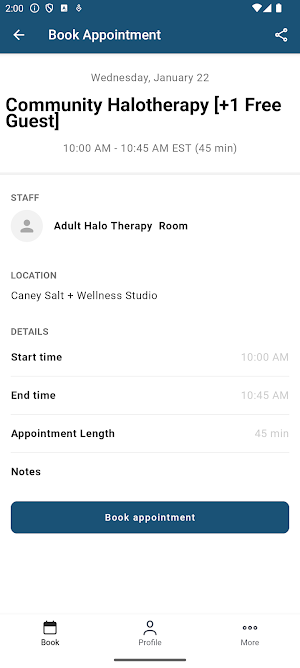 Caney Salt + Wellness Studio Screenshot 2