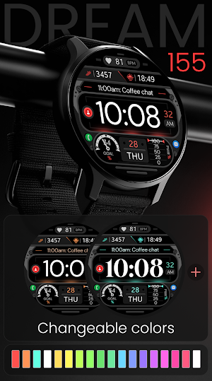 Dream 155 Digital watch face Screenshot 1