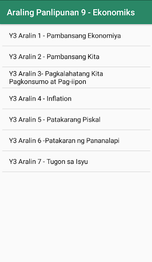 Araling Panlipunan 9 Screenshot 1