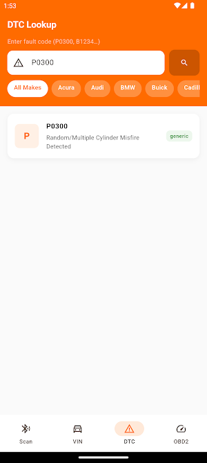 Hazard: VIN & OBD2 Scanner Screenshot 2