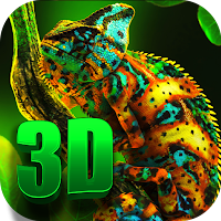 Chameleon Color Wallpaper 3D