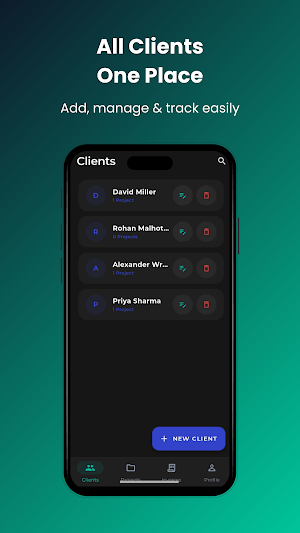 Clientovo: Freelance CRM Screenshot 2