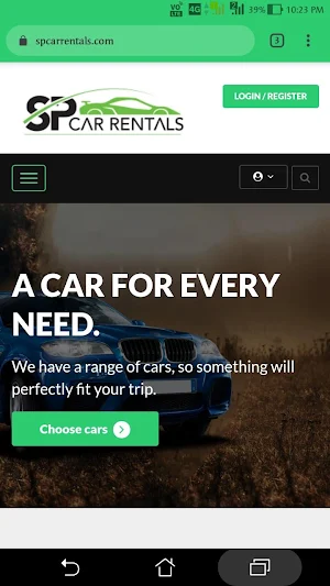 SP Car Rentals - Self Driving  Screenshot 1