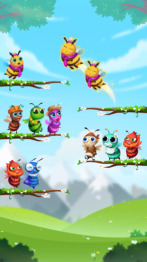 Bee Sort - Color Puzzle Game Screenshot 1
