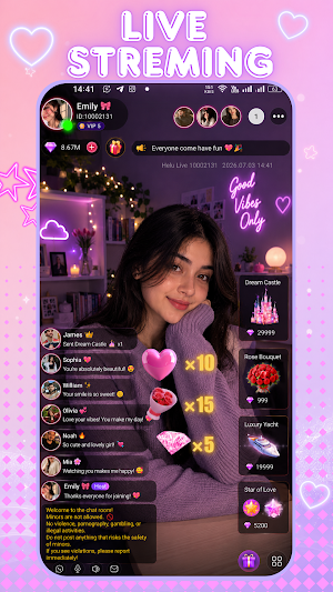 Helu: Go Live Streaming & Chat Screenshot 3