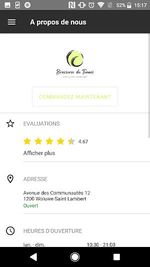 Brasserie du Tennis Screenshot 3