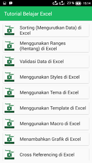 Tutorial Belajar Excel Screenshot 1