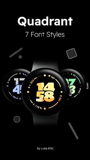 Quadrant - Animated Watch Face Screenshot 2