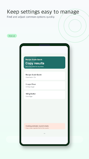 Recipe Scale Quick Screenshot 0