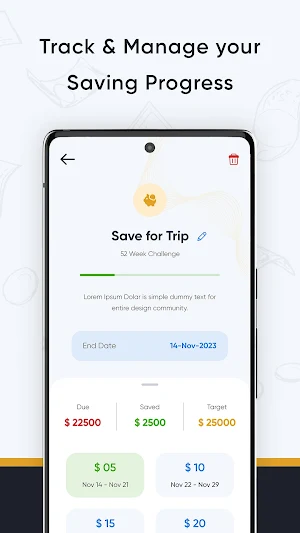 52 Week Money Saving Challenge Screenshot 3