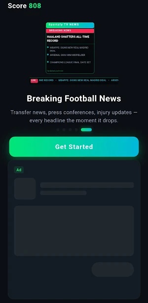 Sportzfy TV: Live FootballHD Screenshot 2