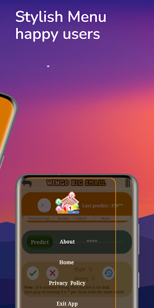 Wingo Colour Prediction Screenshot 1
