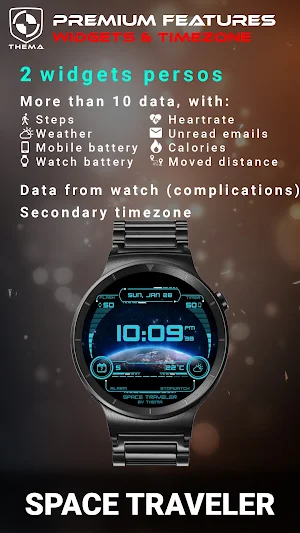 Space Traveler Watch Face Screenshot 3