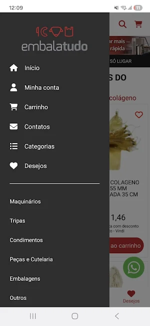 loja embalatudo mobile Screenshot 1
