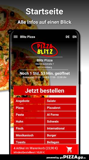 Blitz Pizza Amberg Screenshot 1