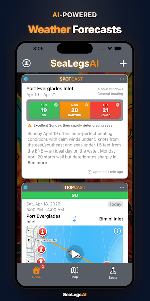 SeaLegs AI: Weather & Fishing Screenshot 1