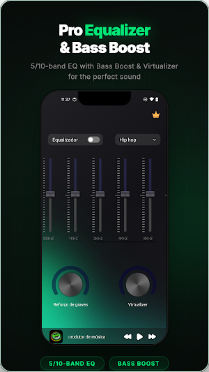 xBooster: Volume Booster & EQ Screenshot 1