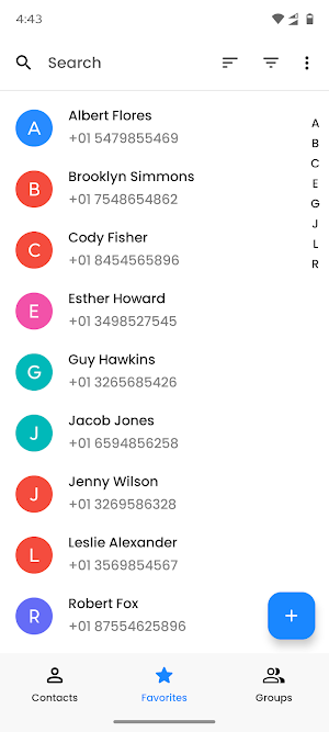 Easy Contacts –Contact Manager Screenshot 1