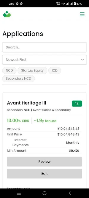 Veloce Fintech Screenshot 2