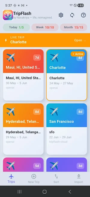 TripFlash Screenshot 0
