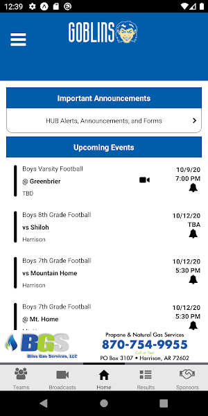 Harrison Goblins Athletics Screenshot 1