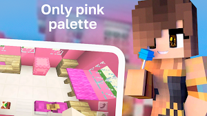 Pink House with Furniture Mod Screenshot 1