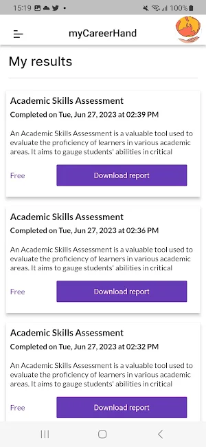 myCareerHand Screenshot 2