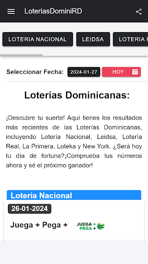 LoteriasDominiRD Screenshot 1