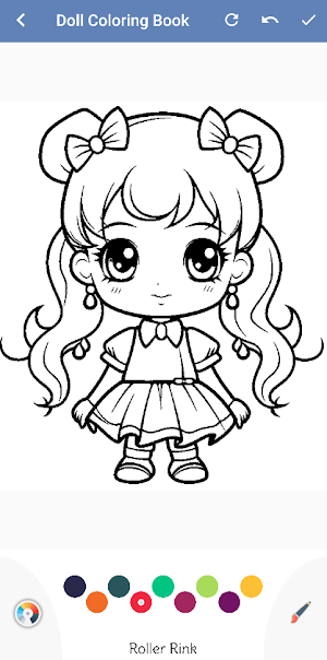 Cute Doll Coloring Book Screenshot 1