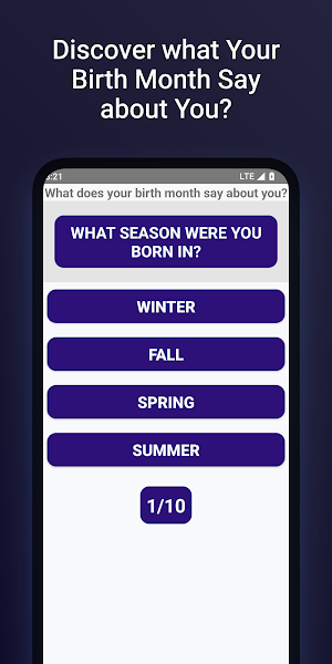 What Your Birth Month Says? Screenshot 3