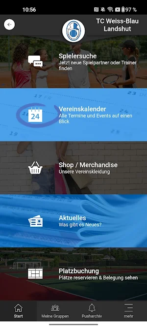 TC Weiss-Blau Landshut e.V. Screenshot 2