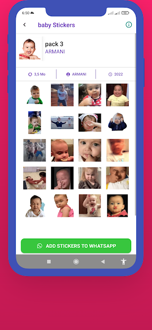 BABY STICKERS Screenshot 2