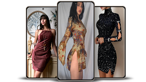 Women Mini Dress Photo Suit Screenshot 0