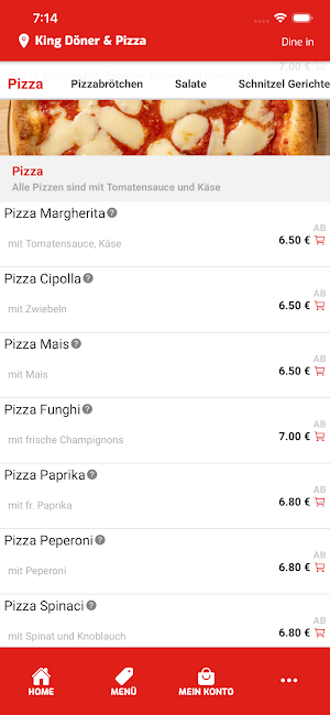 King Döner & Pizza Online Screenshot 2