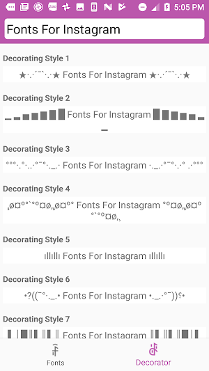 Cool Fonts for Instagram, Facebook, Twitter, ... Screenshot 2