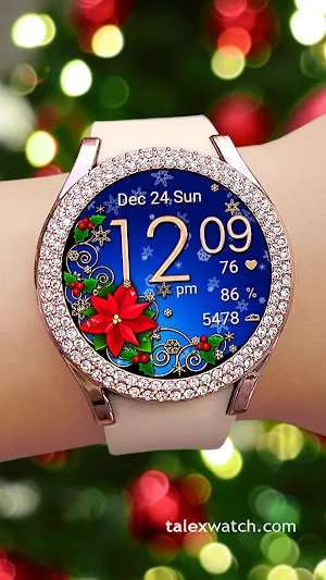 Christmas Snow Watch Face Screenshot 1