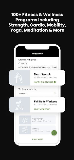 Longevity App Screenshot 2