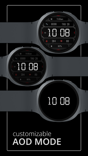 DADAM132: Digital Watch Face Screenshot 3