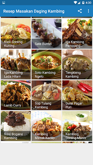 Resep Masakan Daging Kambing Screenshot 3