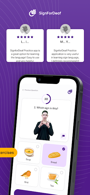 SignForDeaf Practice Screenshot 3